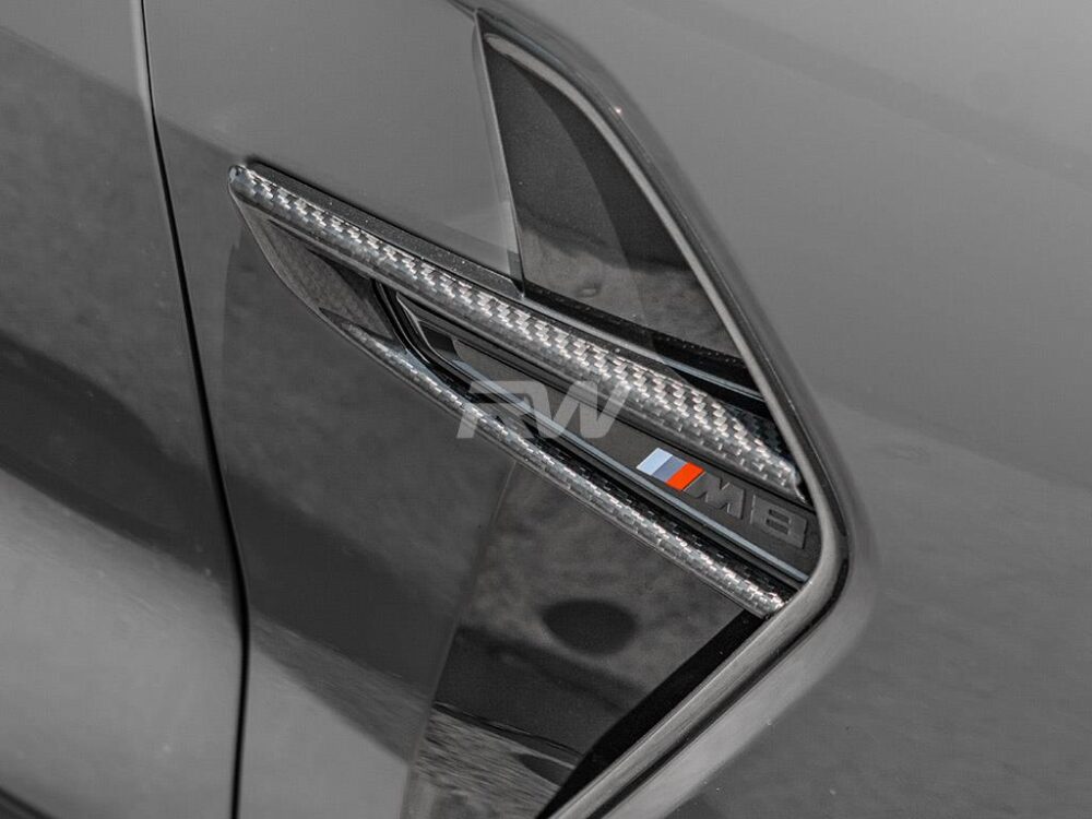 RW Carbon BMW F91 F92 F93 M8 Carbon Fiber Fender Trims - Image 3