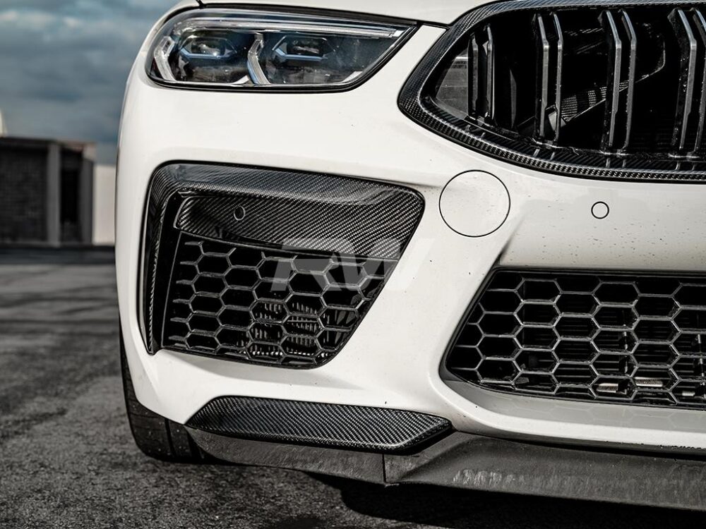 RW Carbon BMW F91 F92 F93 M8 Carbon Fiber Splitters - Image 3