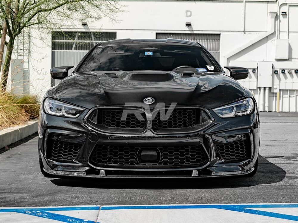 RW Carbon BMW F91 F92 F93 M8 RWS Carbon Fiber Front Lip - Image 9