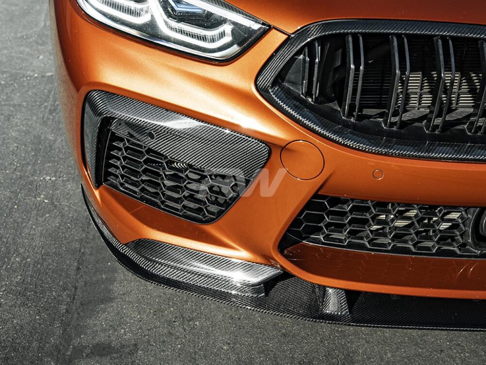 RW Carbon BMW F91 F92 F93 M8 RWS Carbon Fiber Front Lip - Image 3