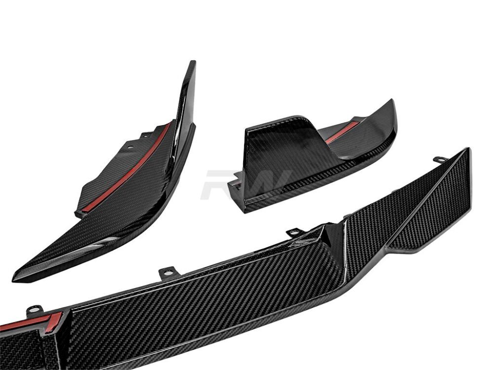 RW Carbon BMW F91 F92 F93 M8 SQ Style CF Front Lip - Image 6