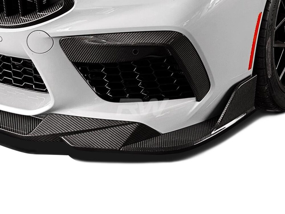 RW Carbon BMW F91 F92 F93 M8 SQ Style CF Front Lip - Image 3