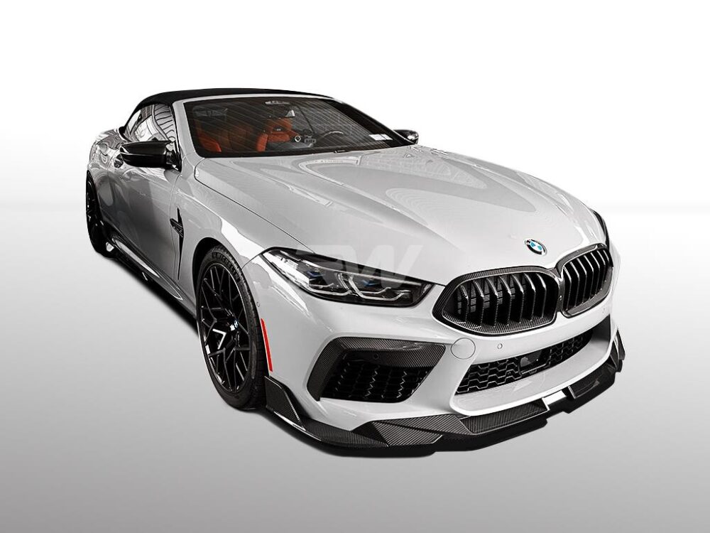 RW Carbon BMW F91 F92 F93 M8 SQ Style CF Front Lip - Image 4