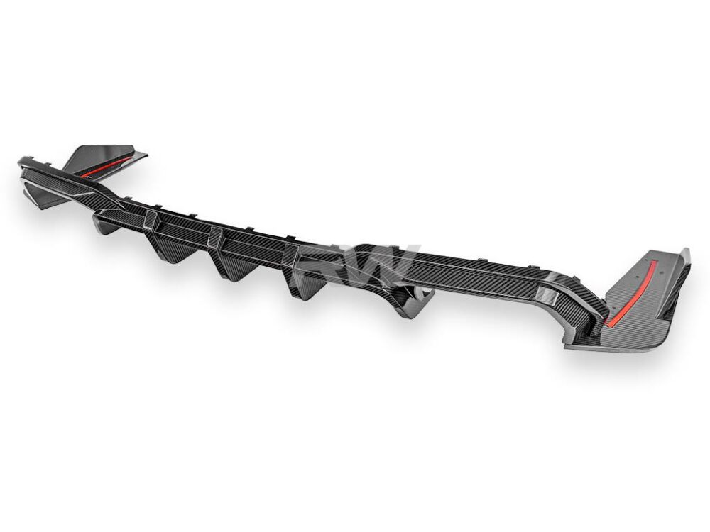 RW Carbon BMW F91 F92 F93 M8 SQ Style Carbon Fiber Diffuser - Image 14