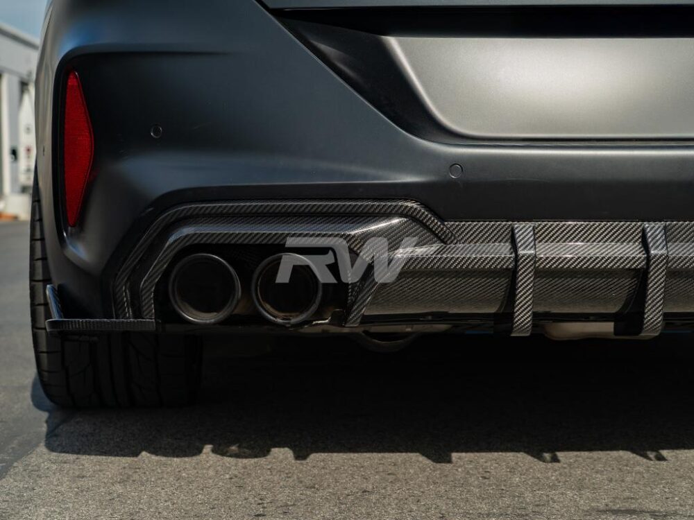 RW Carbon BMW F91 F92 F93 M8 SQ Style Carbon Fiber Diffuser - Image 8