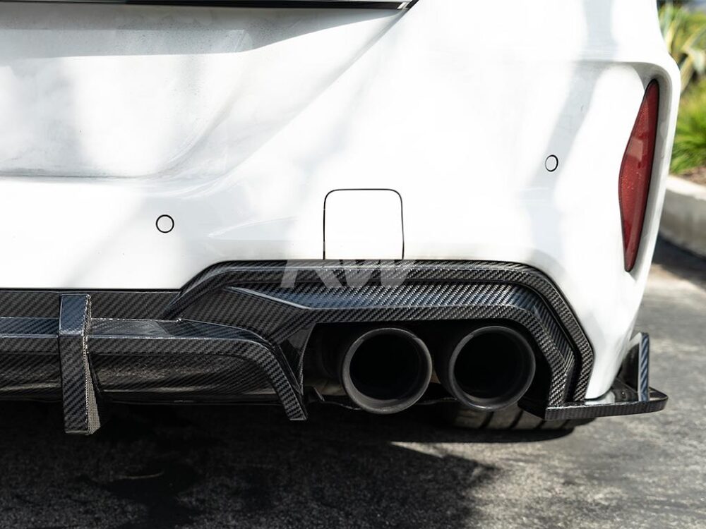 RW Carbon BMW F91 F92 F93 M8 SQ Style Carbon Fiber Diffuser - Image 5