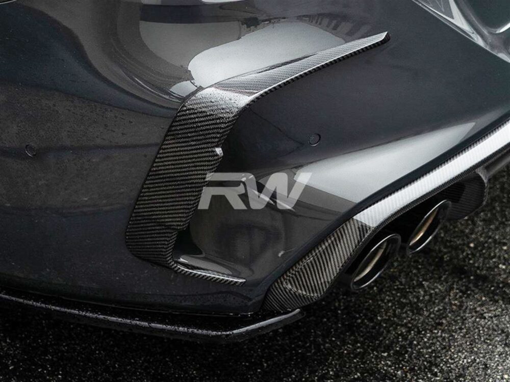 RW Carbon BMW F91/F92 M8 Carbon Fiber Rear Bumper Trims