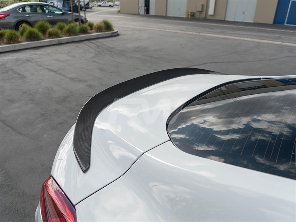 Alternative view of RW Carbon BMW F92 G15 Coupe 3D Style CF Trunk Spoiler