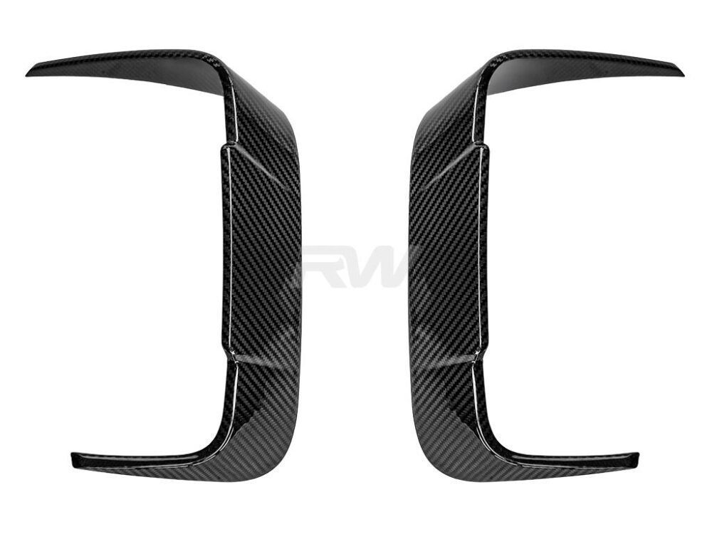 RW Carbon BMW F93 M8 Carbon Fiber Rear Bumper Trims - Image 4