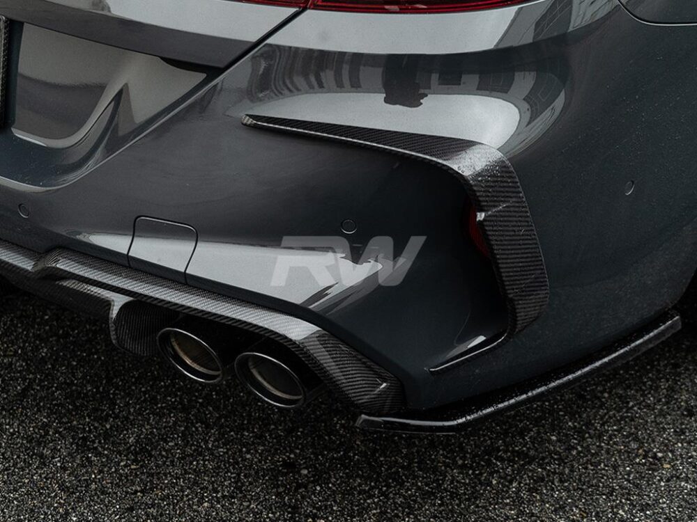 RW Carbon BMW F93 M8 Carbon Fiber Rear Bumper Trims
