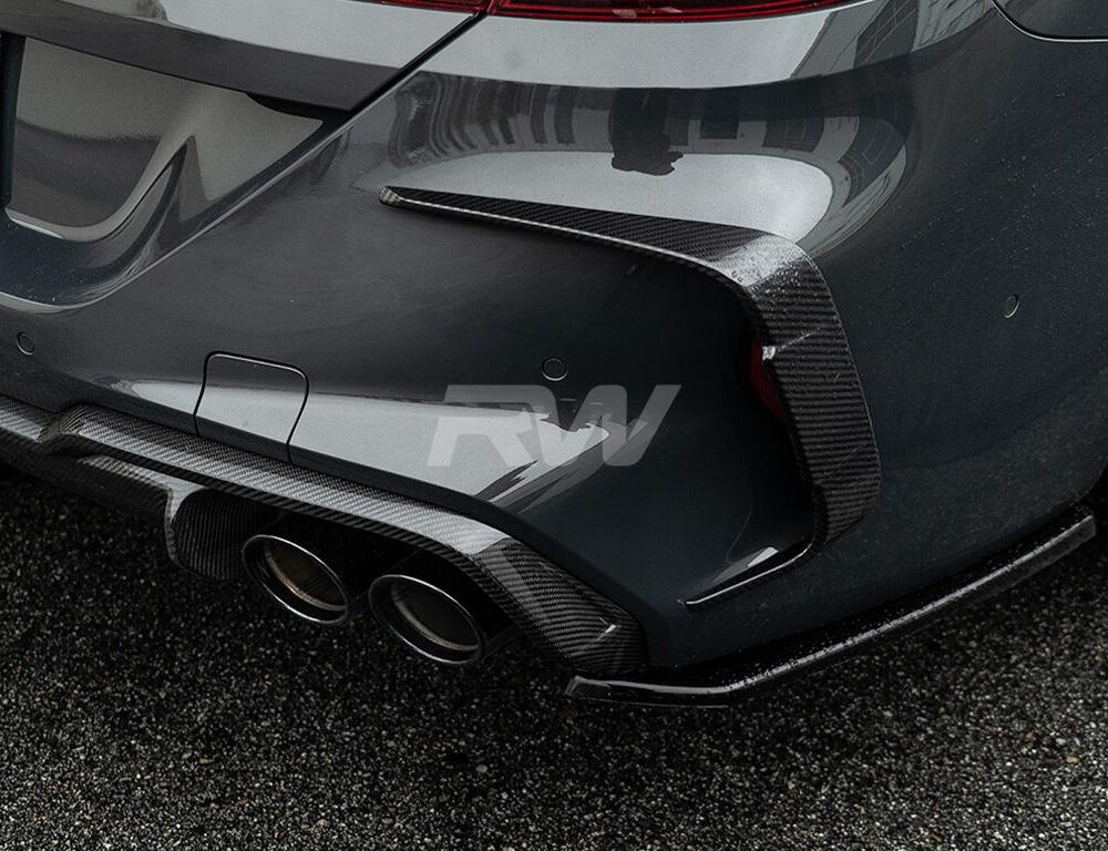 RW Carbon BMW F93 M8 Carbon Fiber Rear Bumper Trims