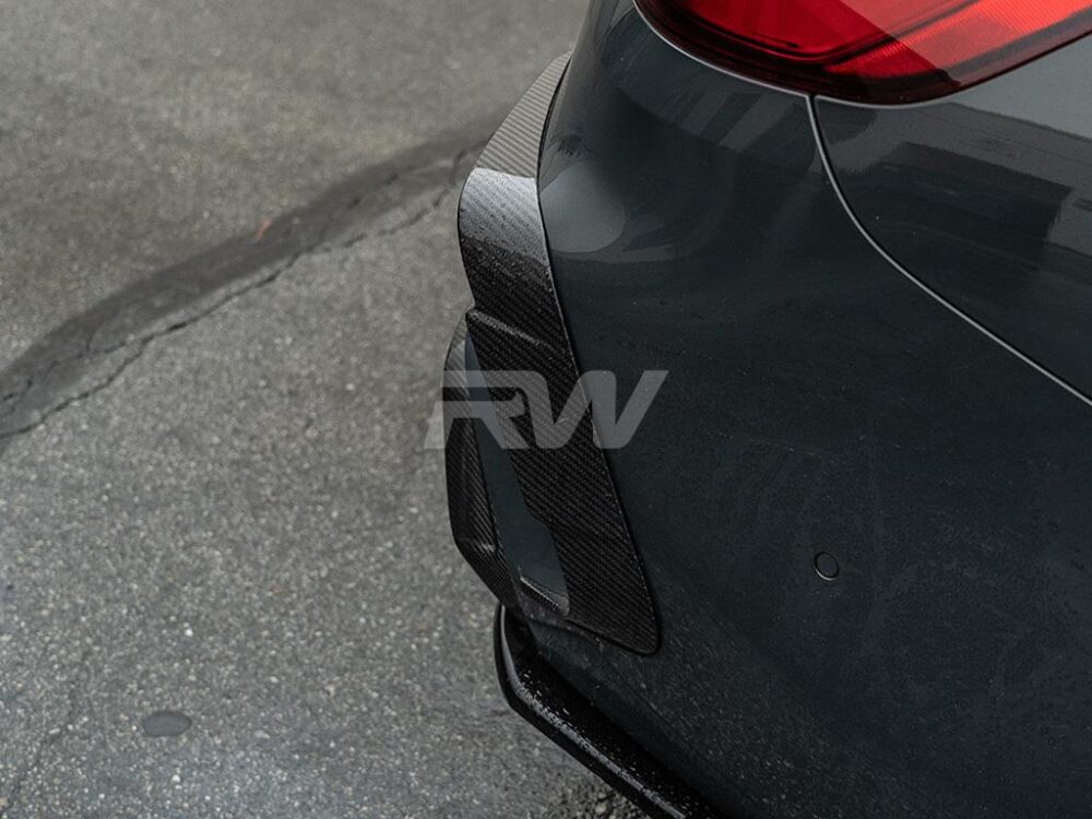 RW Carbon BMW F93 M8 Carbon Fiber Rear Bumper Trims - Image 3
