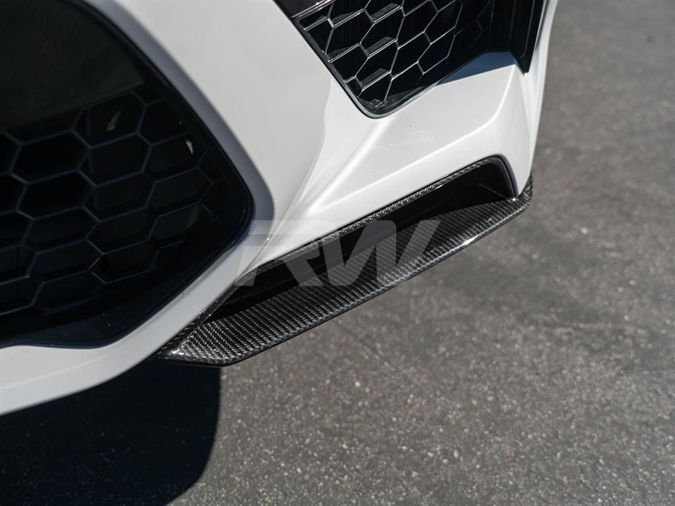 RW Carbon BMW F95 X5M Carbon Fiber Front Splitters