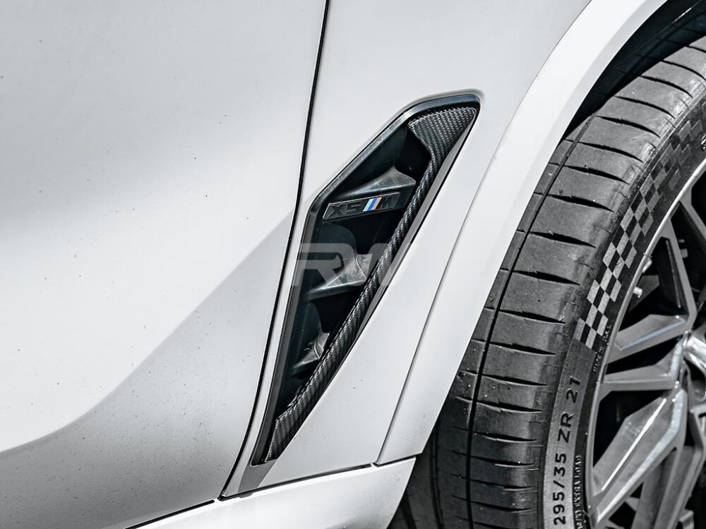RW Carbon BMW F95 X5M Carbon Fiber Side Vent Covers - Image 3