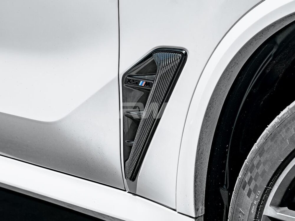 RW Carbon BMW F95 X5M Carbon Fiber Side Vent Covers - Image 5