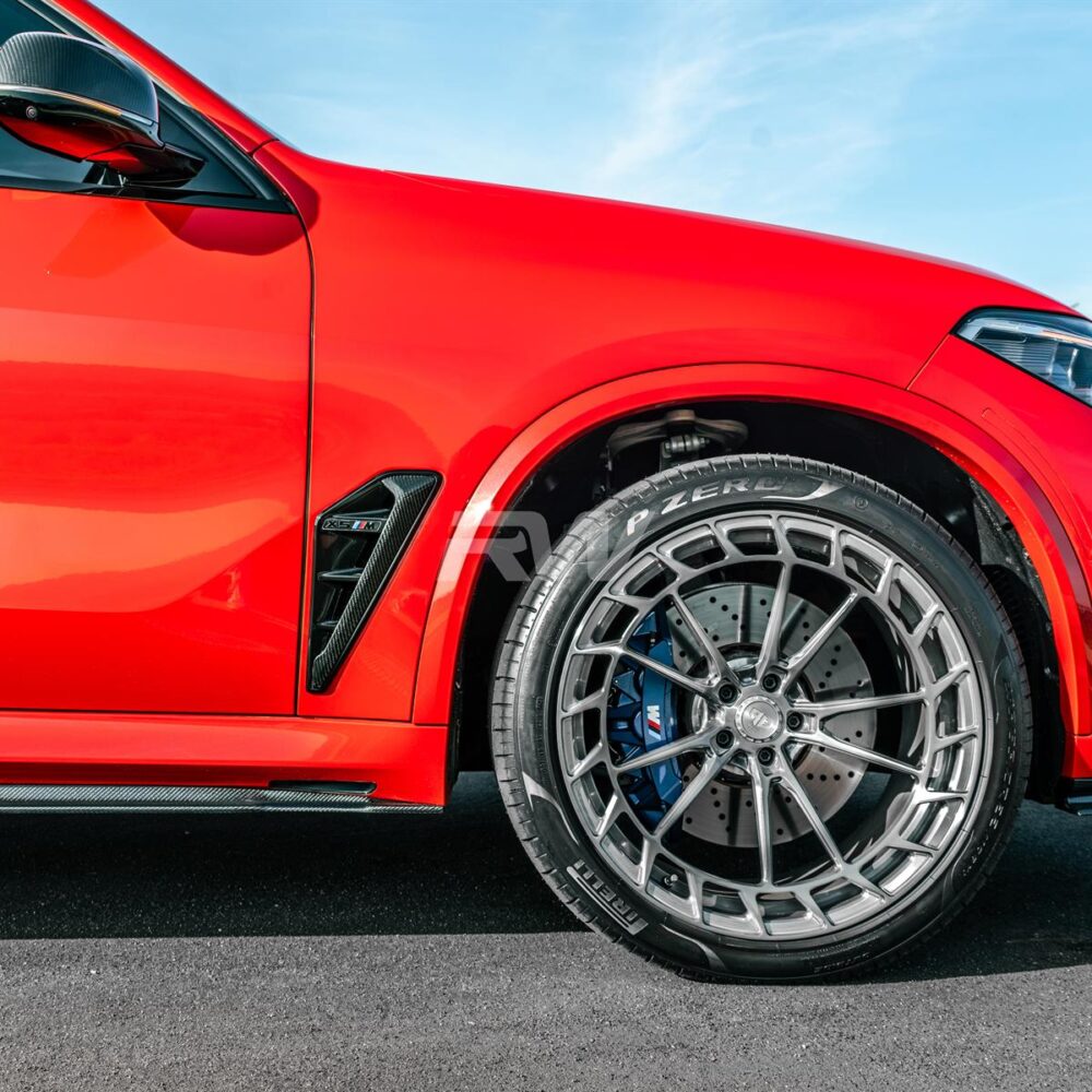 Alternative view of RW Carbon BMW F95 X5M Carbon Fiber Side Vent Covers