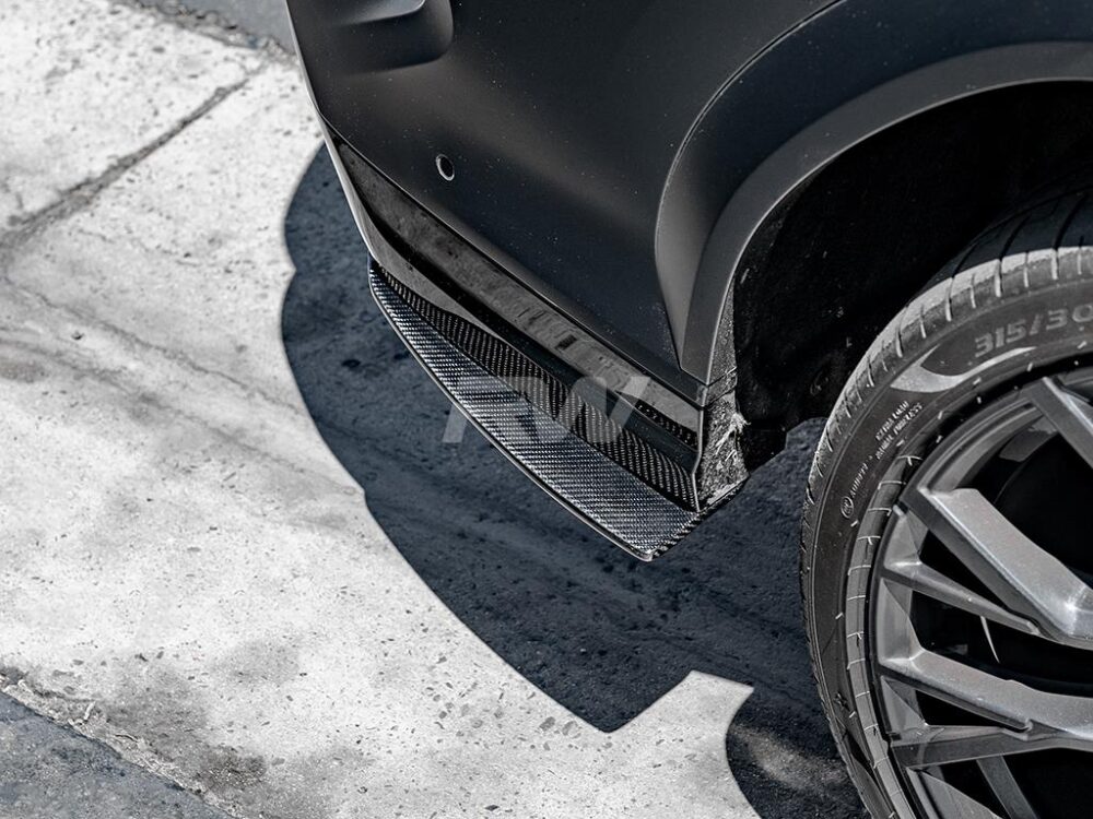 RW Carbon BMW F95 X5M F96 X6M Carbon Fiber Rear Splitters - Image 8