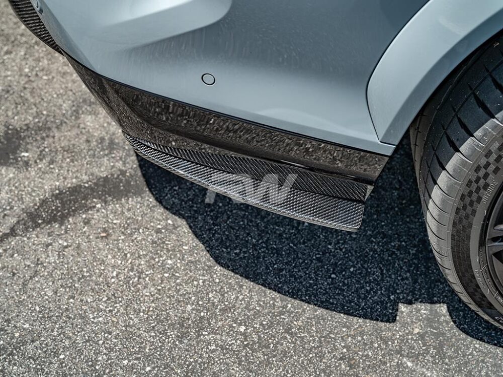 RW Carbon BMW F95 X5M F96 X6M Carbon Fiber Rear Splitters - Image 4
