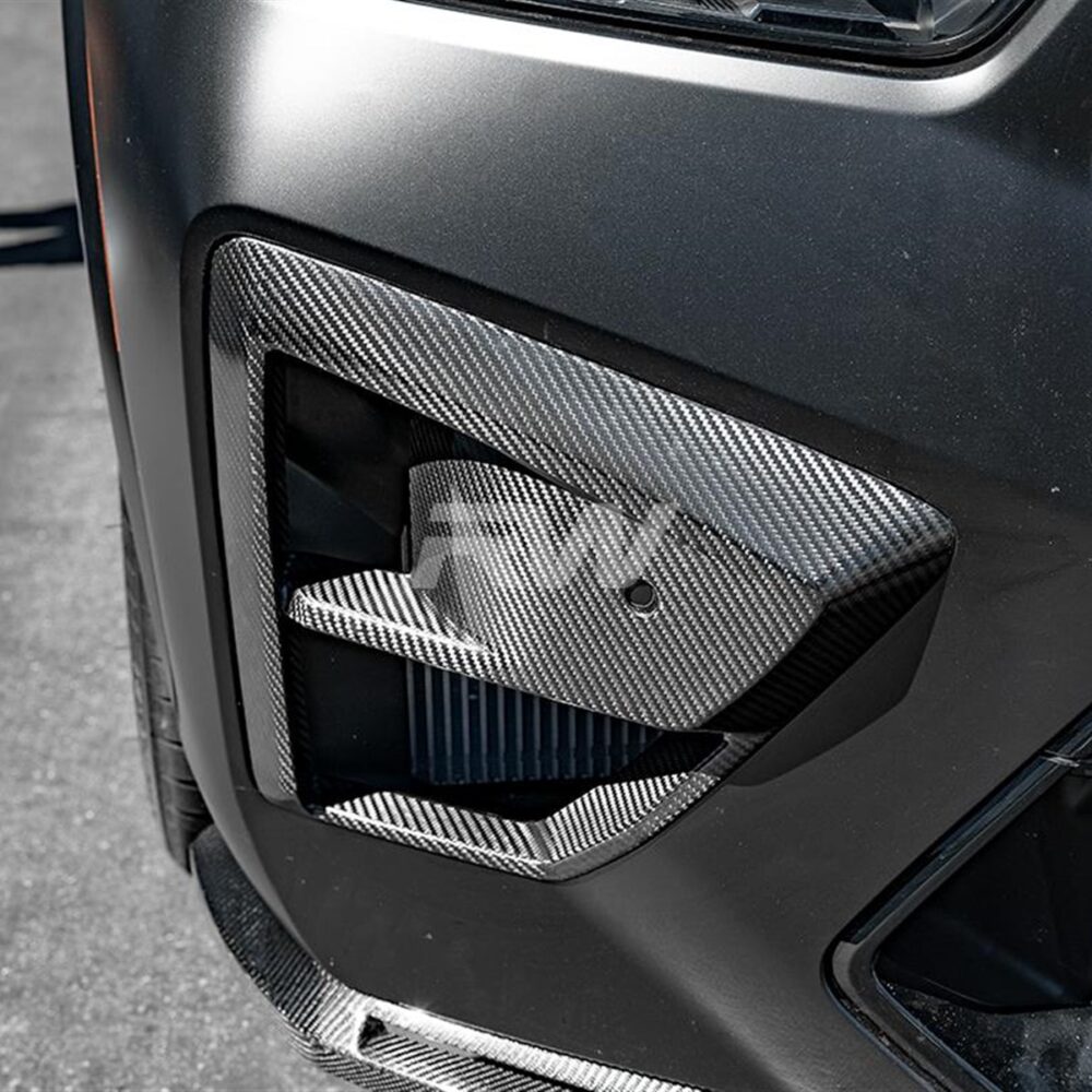 RW Carbon BMW F95 X5M F96 X6M LCI CF Front Replacement Trims