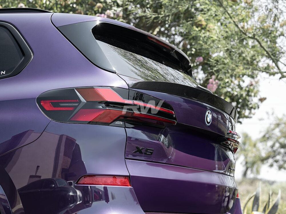 RW Carbon BMW F95 X5M G05 X5 RWS Carbon Fiber Mid Spoiler - Image 6