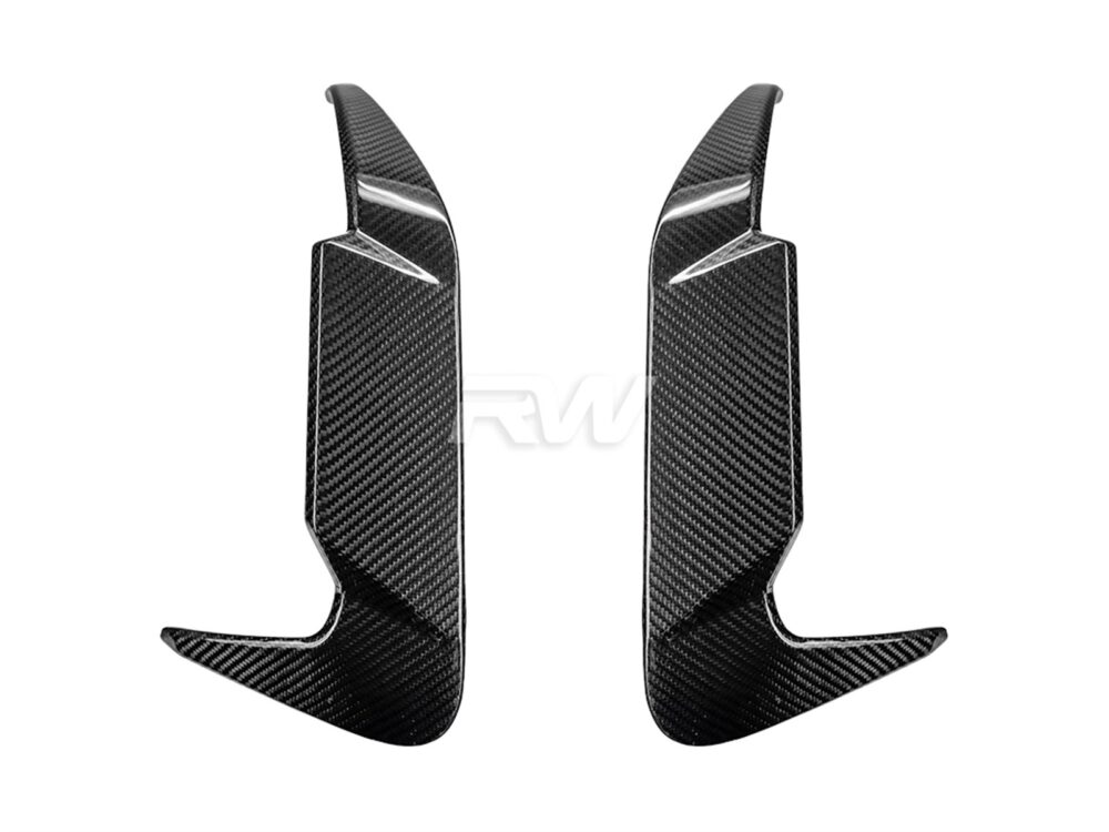 RW Carbon BMW F95 X5M LCI Carbon Fiber Rear Bumper Trims - Image 2