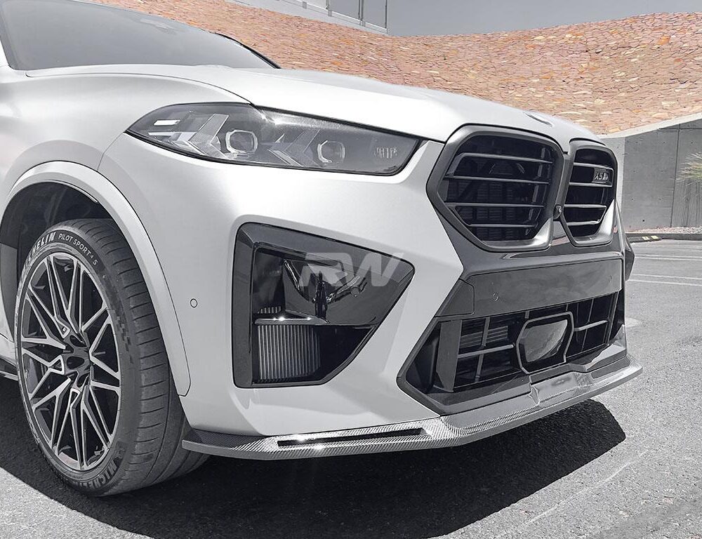 Alternative view of RW Carbon BMW F95 X5M LCI RWS Carbon Fiber Front Lip