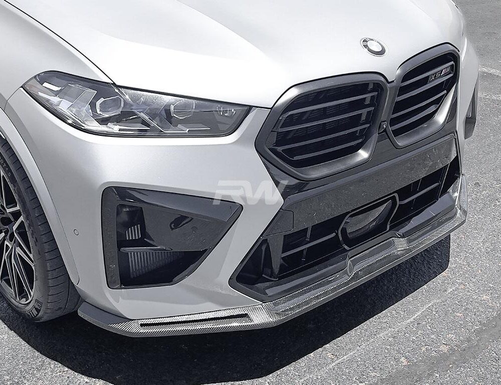 RW Carbon BMW F95 X5M LCI RWS Carbon Fiber Front Lip