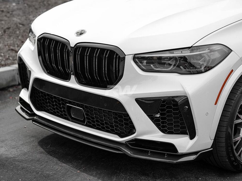 RW Carbon BMW F95 X5M Man Style Carbon Fiber Front Lip - Image 12