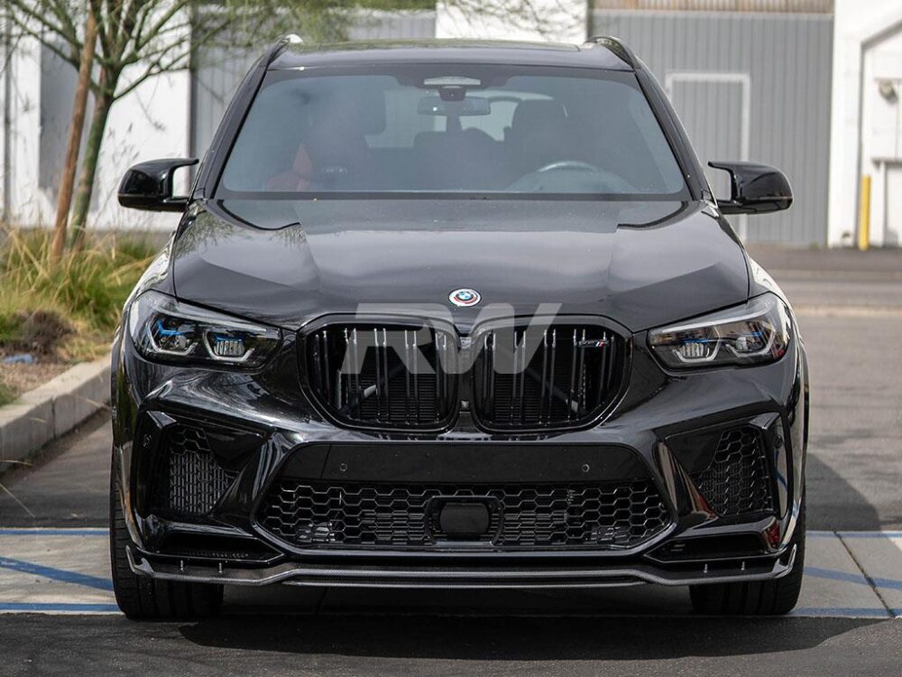 RW Carbon BMW F95 X5M Man Style Carbon Fiber Front Lip - Image 14