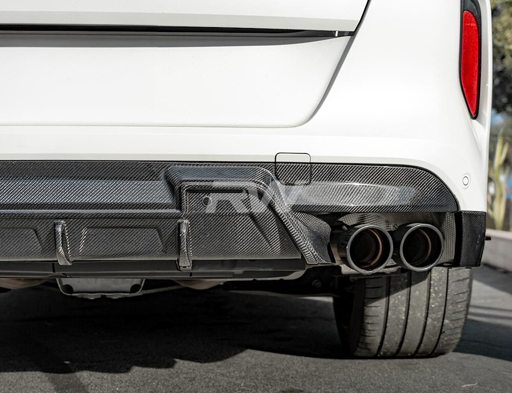 Alternative view of RW Carbon BMW F95 X5M/F96 X6M RWS Carbon Fiber Diffuser