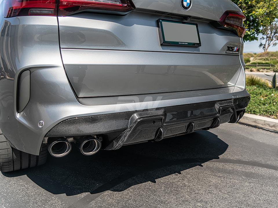 RW Carbon BMW F95 X5M/F96 X6M RWS Carbon Fiber Diffuser