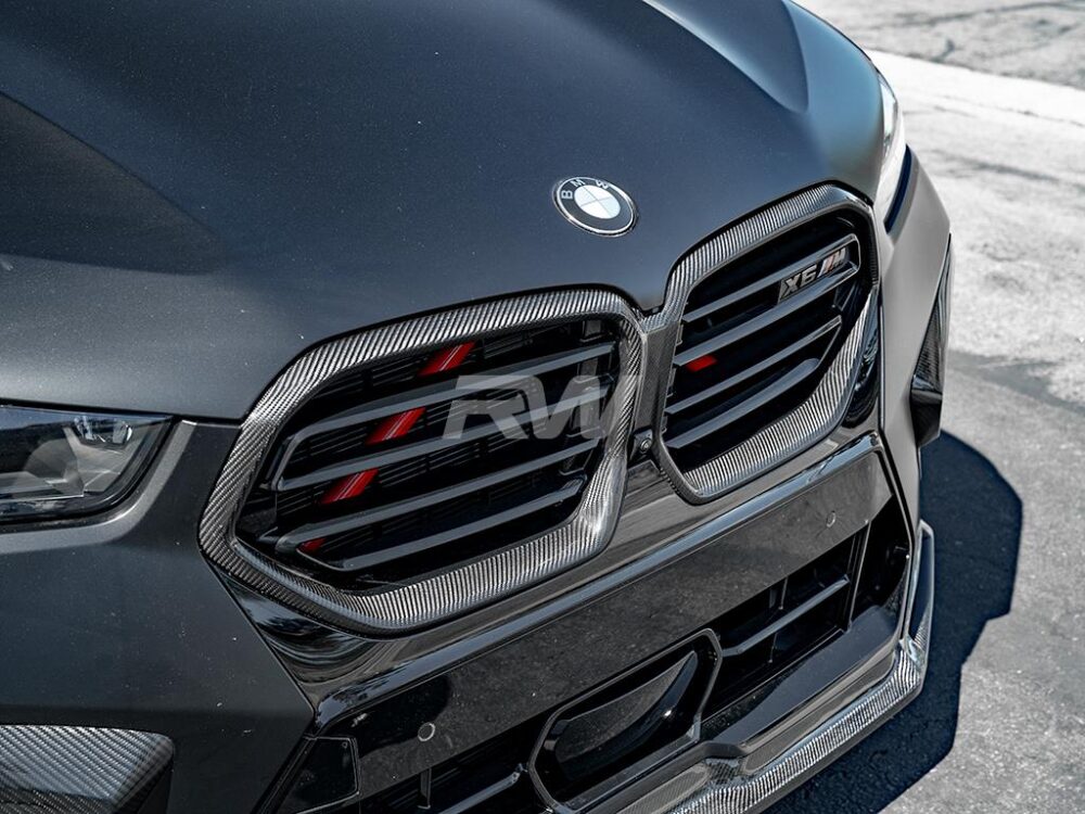 RW Carbon BMW F95/F96 LCI Carbon Fiber Grille Surrounds