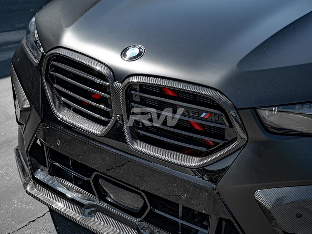 RW Carbon BMW F95/F96 LCI Carbon Fiber Grille Surrounds - Image 3