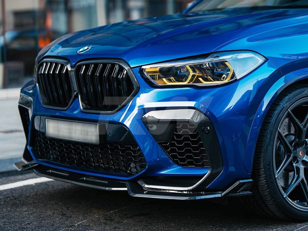 RW Carbon BMW F96 X6M Carbon Fiber DTM Front Lip - Image 3