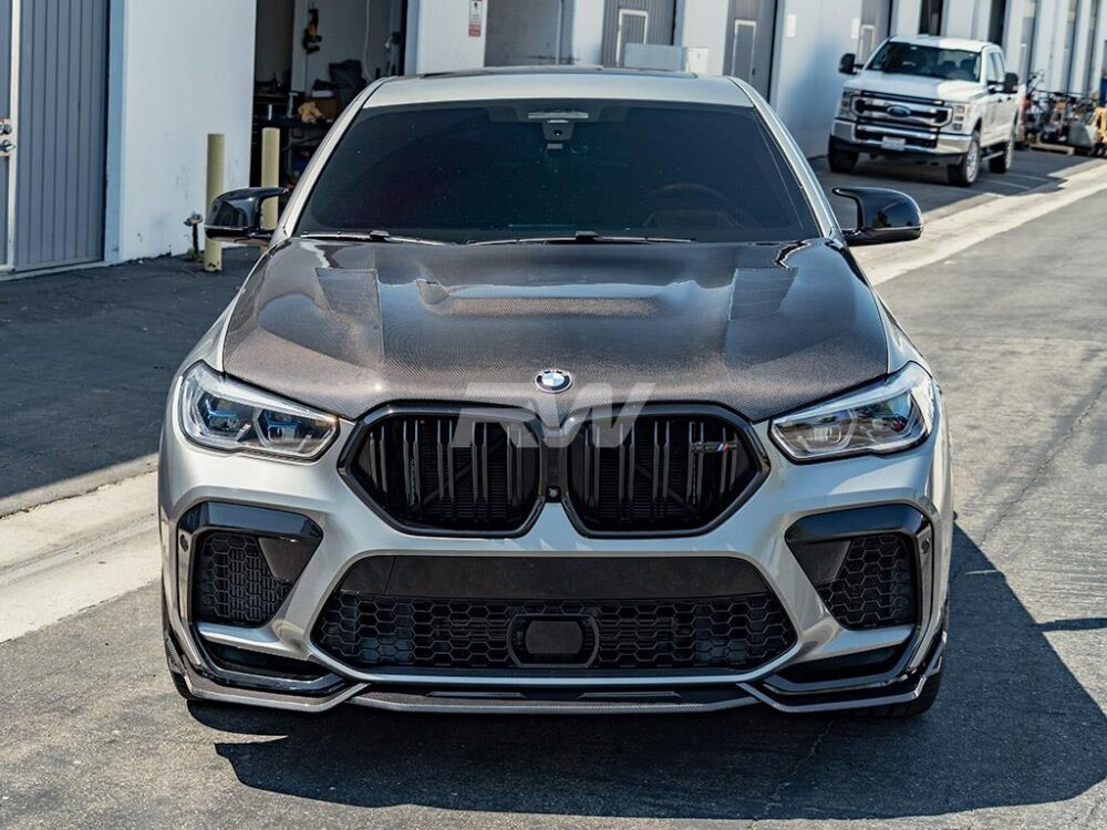 RW Carbon BMW F96 X6M Carbon Fiber DTM Front Lip - Image 5