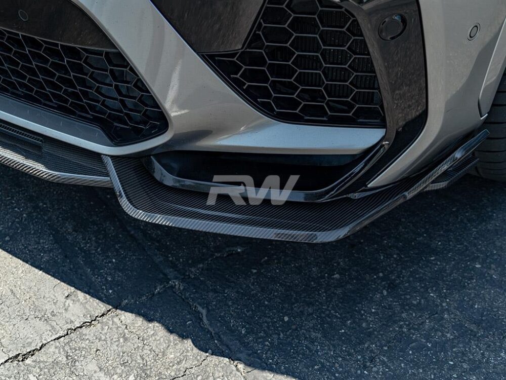 RW Carbon BMW F96 X6M Carbon Fiber DTM Front Lip - Image 6