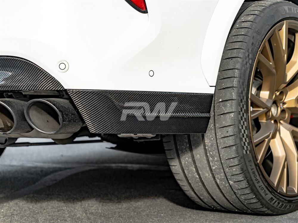 RW Carbon BMW F96 X6M Carbon Fiber Rear Bumper Trim - Image 3