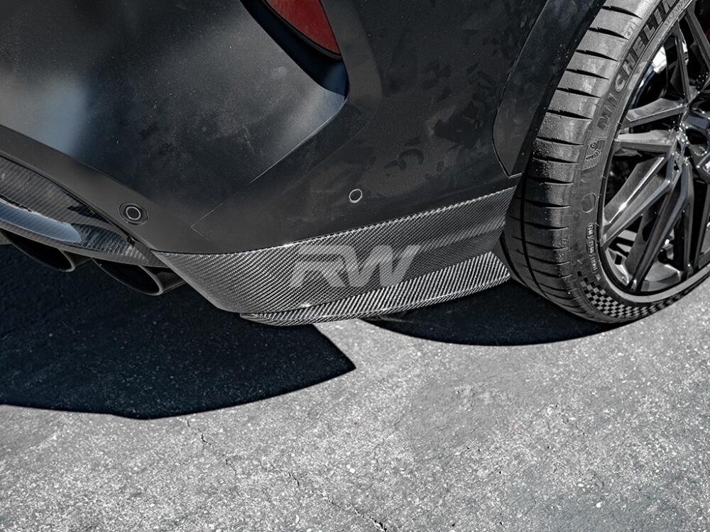 RW Carbon BMW F96 X6M Carbon Fiber Rear Bumper Trim - Image 2