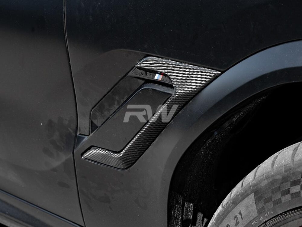 RW Carbon BMW F96 X6M Carbon Fiber Side Vent Covers - Image 5