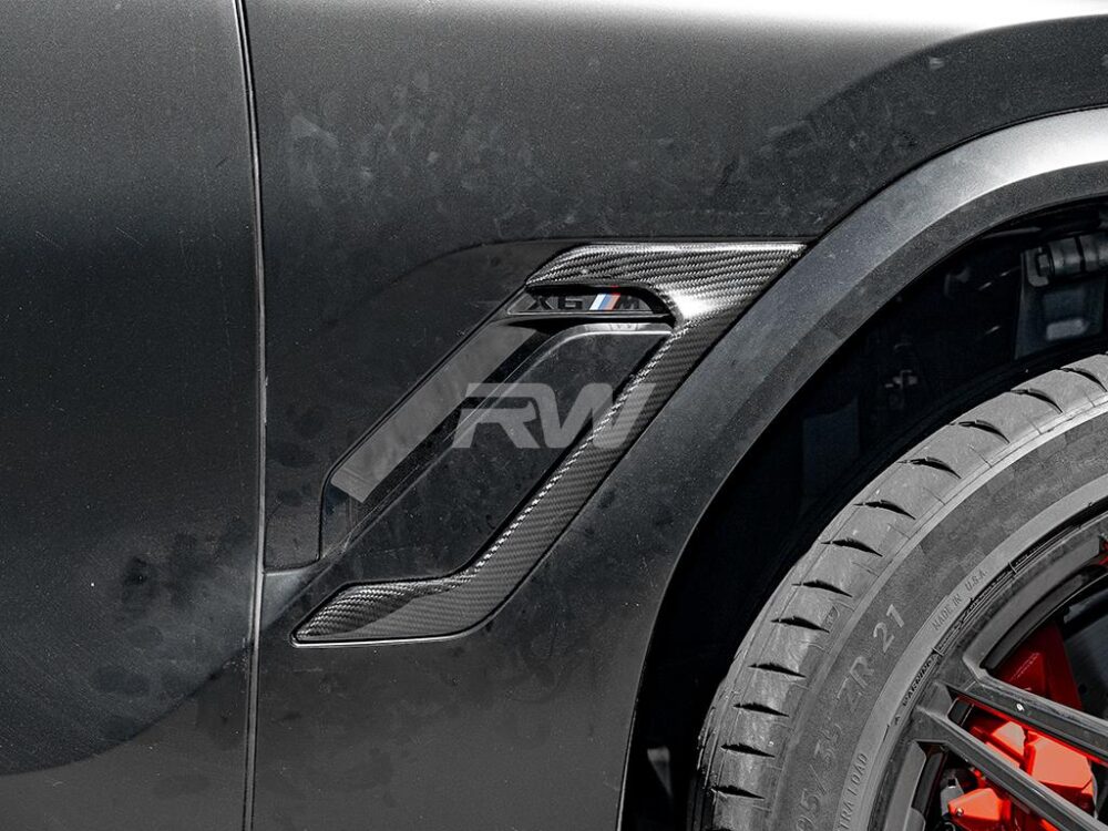 RW Carbon BMW F96 X6M Carbon Fiber Side Vent Covers - Image 6