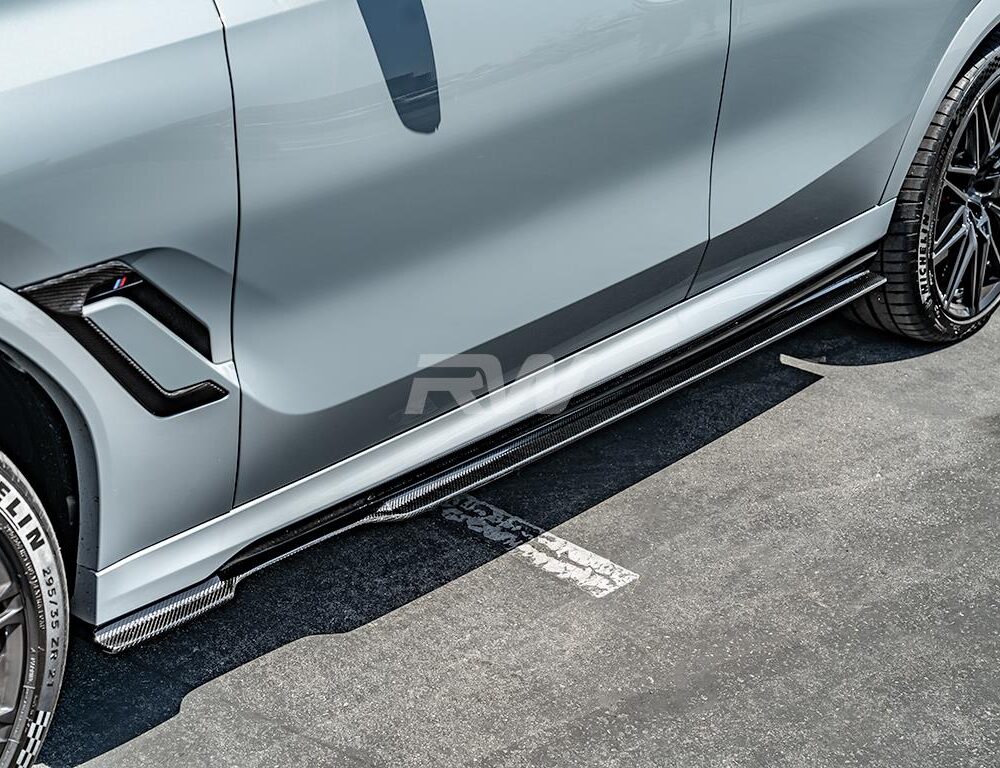 RW Carbon BMW F96 X6M G06 X6 RWS CF Side Skirt Extensions