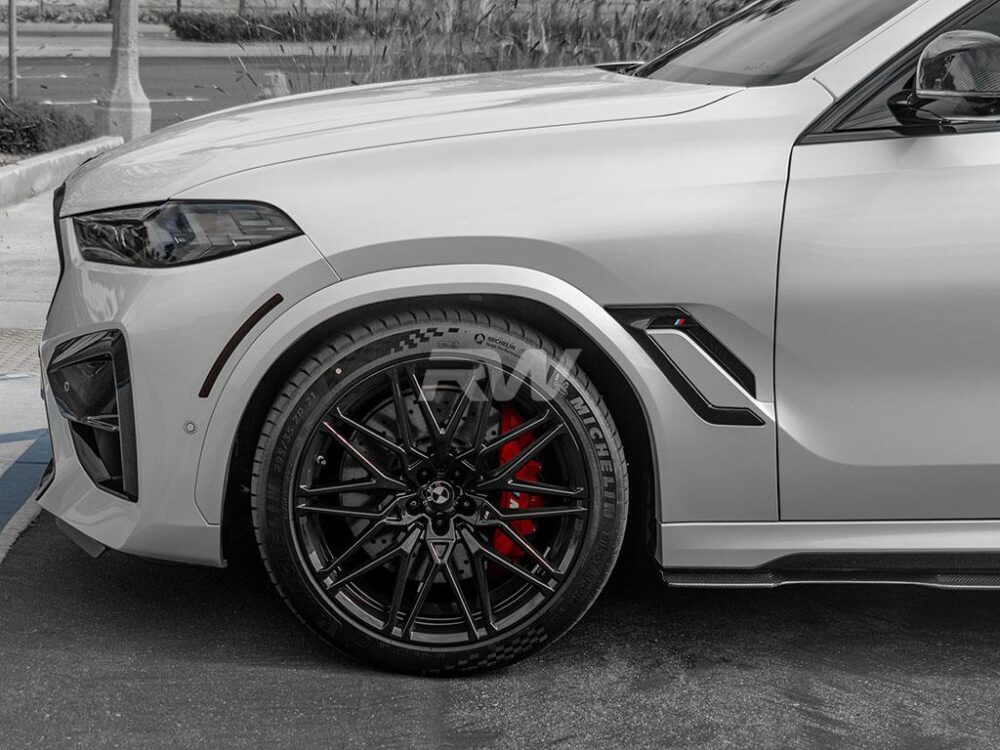 RW Carbon BMW F96 X6M G06 X6 RWS CF Side Skirt Extensions - Image 11