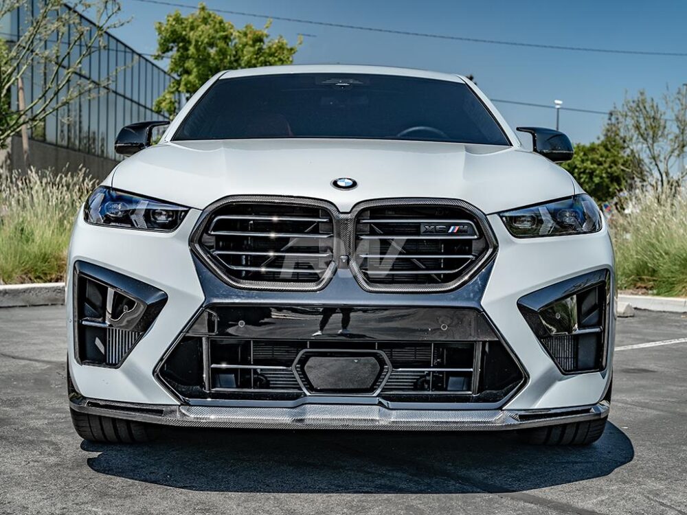 RW Carbon BMW F96 X6M LCI RWS Carbon Fiber Front Lip - Image 9