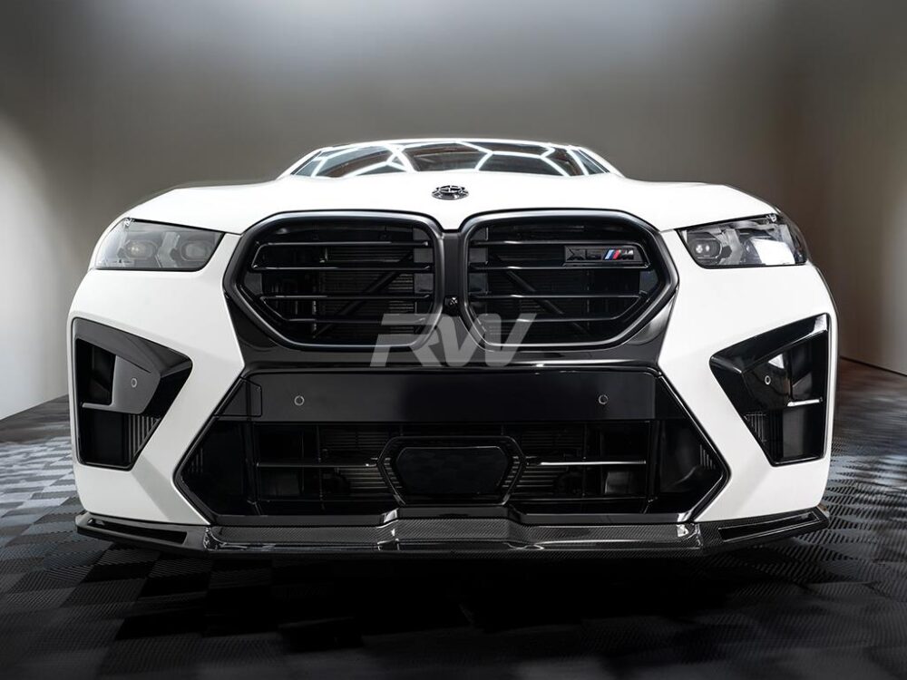 RW Carbon BMW F96 X6M LCI RWS Carbon Fiber Front Lip - Image 4
