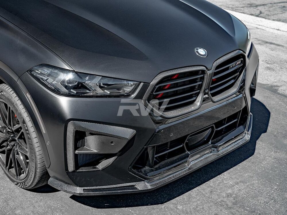 RW Carbon BMW F96 X6M LCI RWS Carbon Fiber Front Lip - Image 6