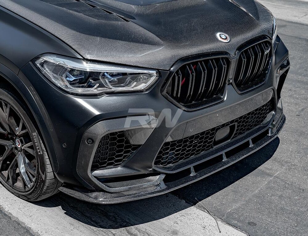 RW Carbon BMW F96 X6M RWS Carbon Fiber Front Lip