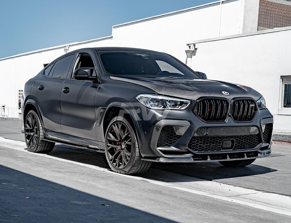 Alternative view of RW Carbon BMW F96 X6M RWS Carbon Fiber Front Lip