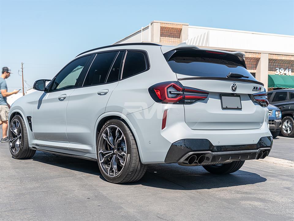 Alternative view of RW Carbon BMW F97 X3M Carbon Fiber Diffuser