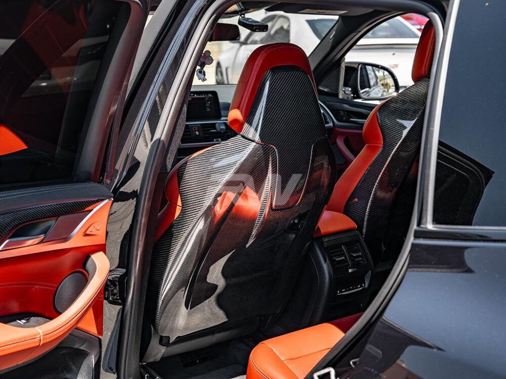 RW Carbon BMW F97 X3M F98 X4M Carbon Fiber Seat Backs - Image 9