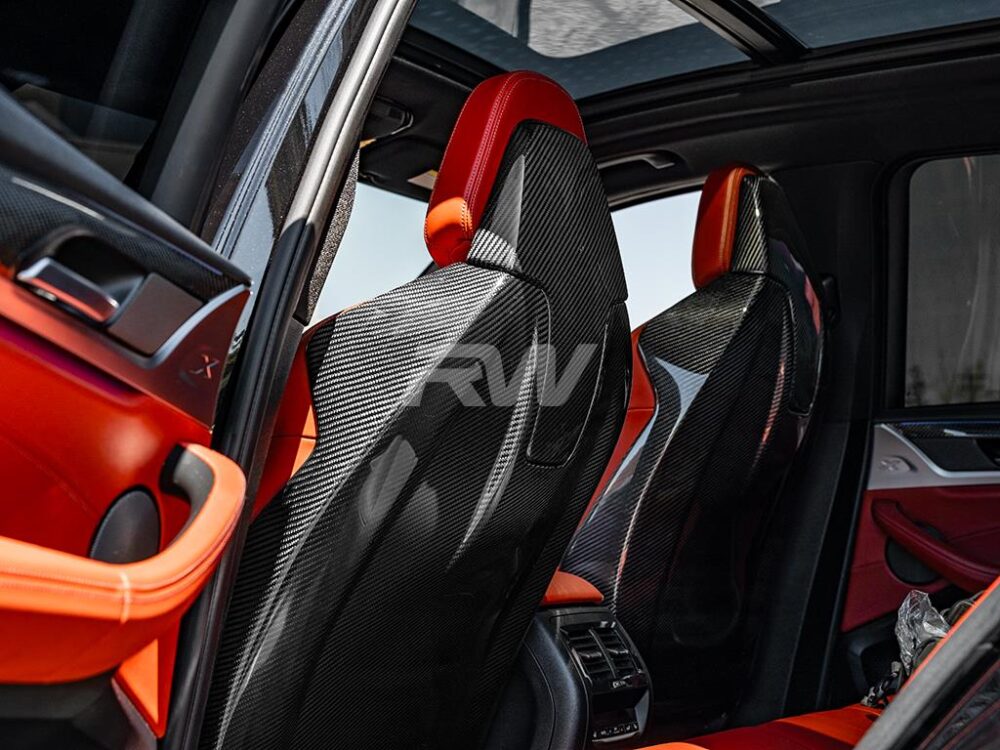 RW Carbon BMW F97 X3M F98 X4M Carbon Fiber Seat Backs - Image 10